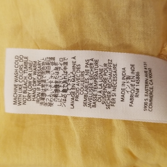 💕THE GREAT💕 The Tea Dress ~ Misted Yellow with Daisy Bouquet Embroidery L NWT - Picture 16 of 16